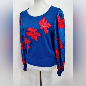 VINTAGE SICARI KNIT WITH BALOON SLEEVES